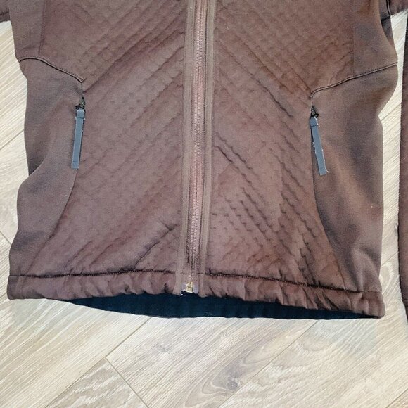 Nike Sphere Thermal Jacket Women's Size S brown Waffle Weave Running Outdoors - Picture 3 of 12